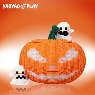 YaoYaoPlay Halloween Pumpkin Building Block Set