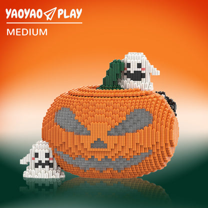 YaoYaoPlay Halloween Pumpkin Building Block Set