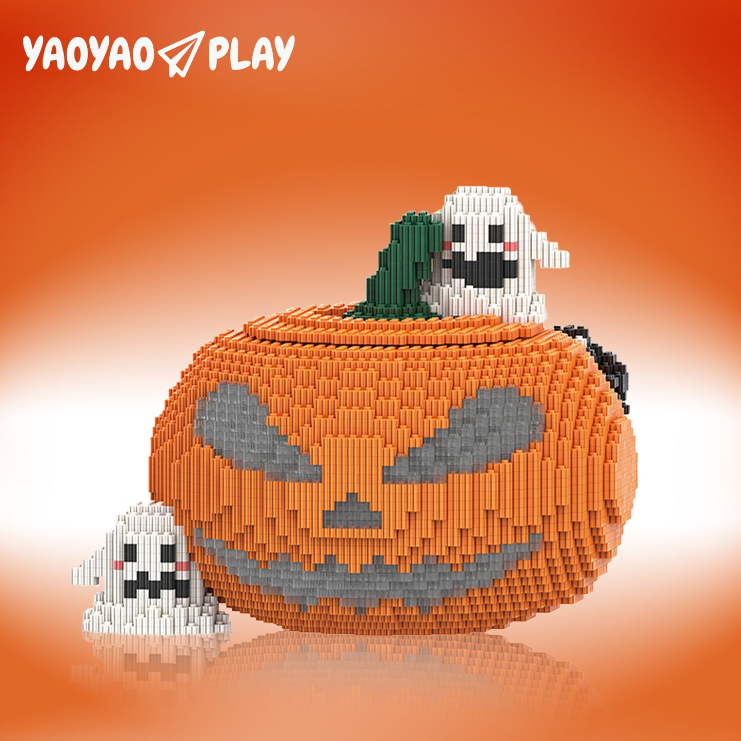 YaoYaoPlay Halloween Pumpkin Building Block Set