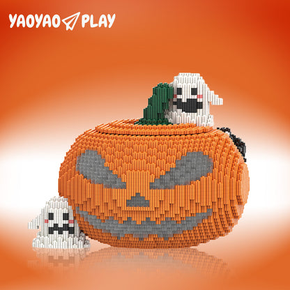 YaoYaoPlay Halloween Pumpkin Building Block Set