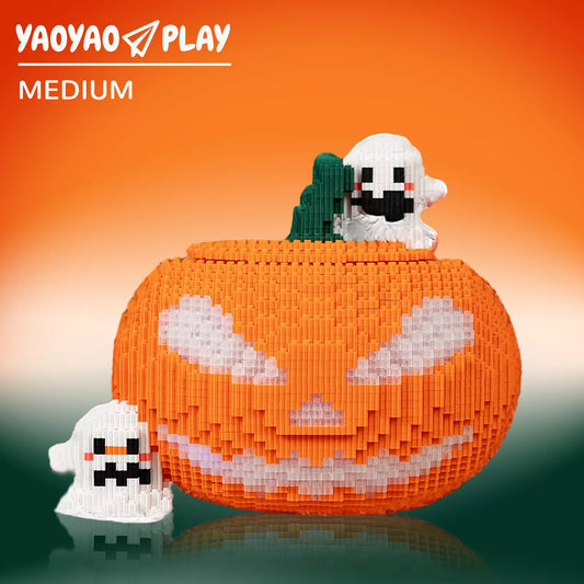 YaoYaoPlay Halloween Pumpkin Building Block Set