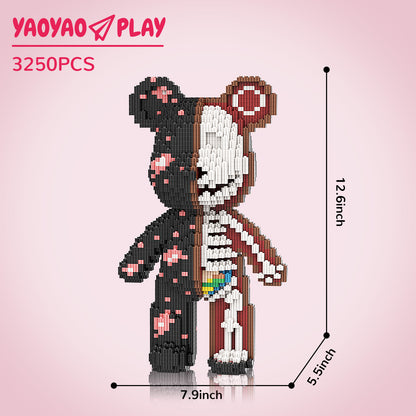 YaoYaoPlay Electric Pop Bear Small Building Block Set