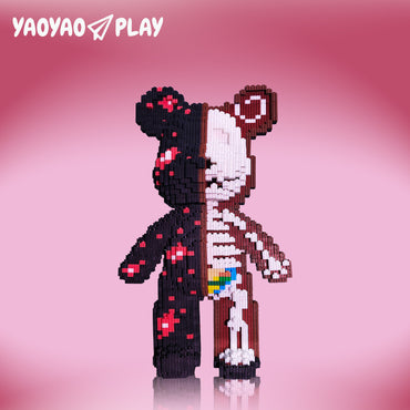YaoYaoPlay Medium Party Bear Building Block Set