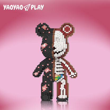 YaoYaoPlay Electric Pop Bear Small Building Block Set