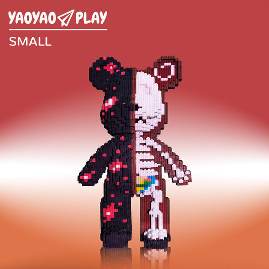 YaoYaoPlay Medium Party Bear Building Block Set