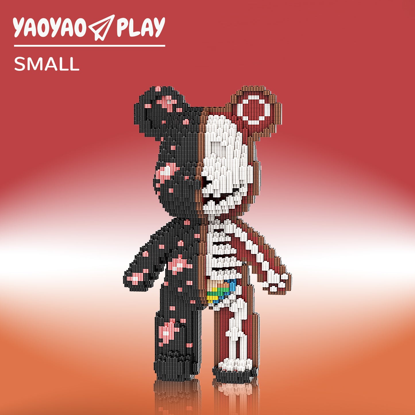 YaoYaoPlay Electric Pop Bear Small Building Block Set