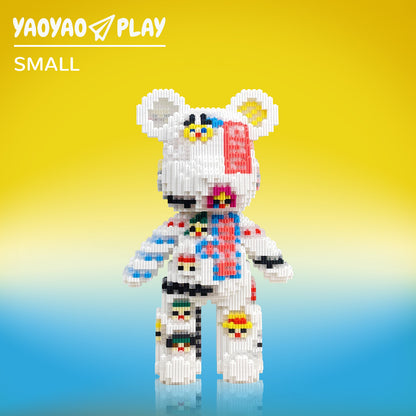 YaoYaoPlay Pirate Sticker Medium Bear Building Blocks