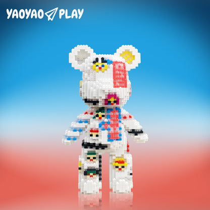 YaoYaoPlay Pirate Sticker Medium Bear Building Blocks