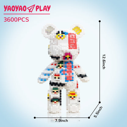 YaoYaoPlay Pirate Sticker Medium Bear Building Blocks