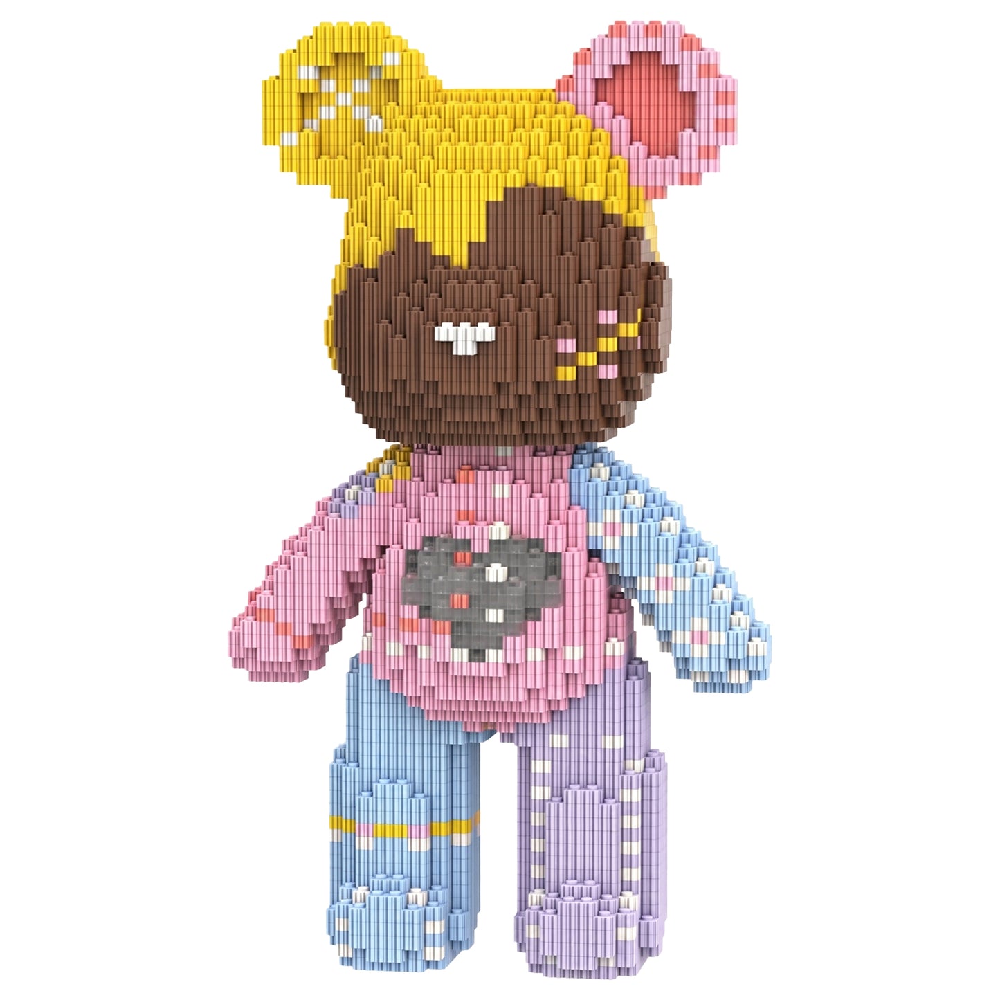 YaoYaoPlay Candy Girl Medium Bear Building Blocks