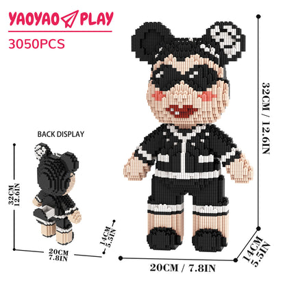 YaoYaoPlay Fragrant Granny Bear Small Building Block Set