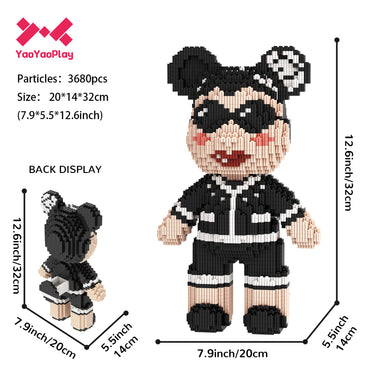 YaoYaoPlay Fragrant Granny Bear Small Building Block Set