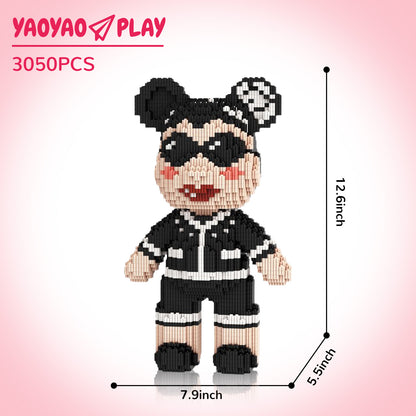 YaoYaoPlay Fragrant Granny Bear Small Building Block Set