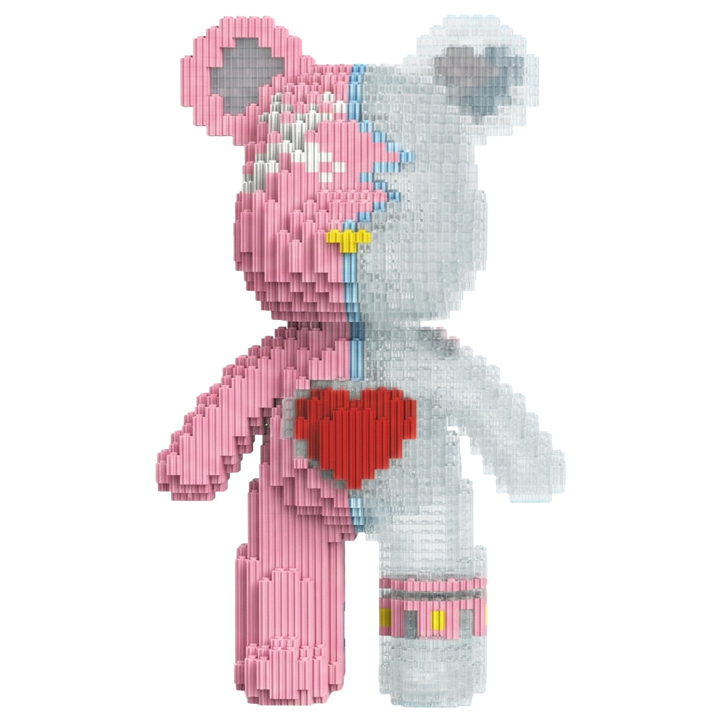 YaoYaoPlay Love Crush Medium Bear Building Blocks