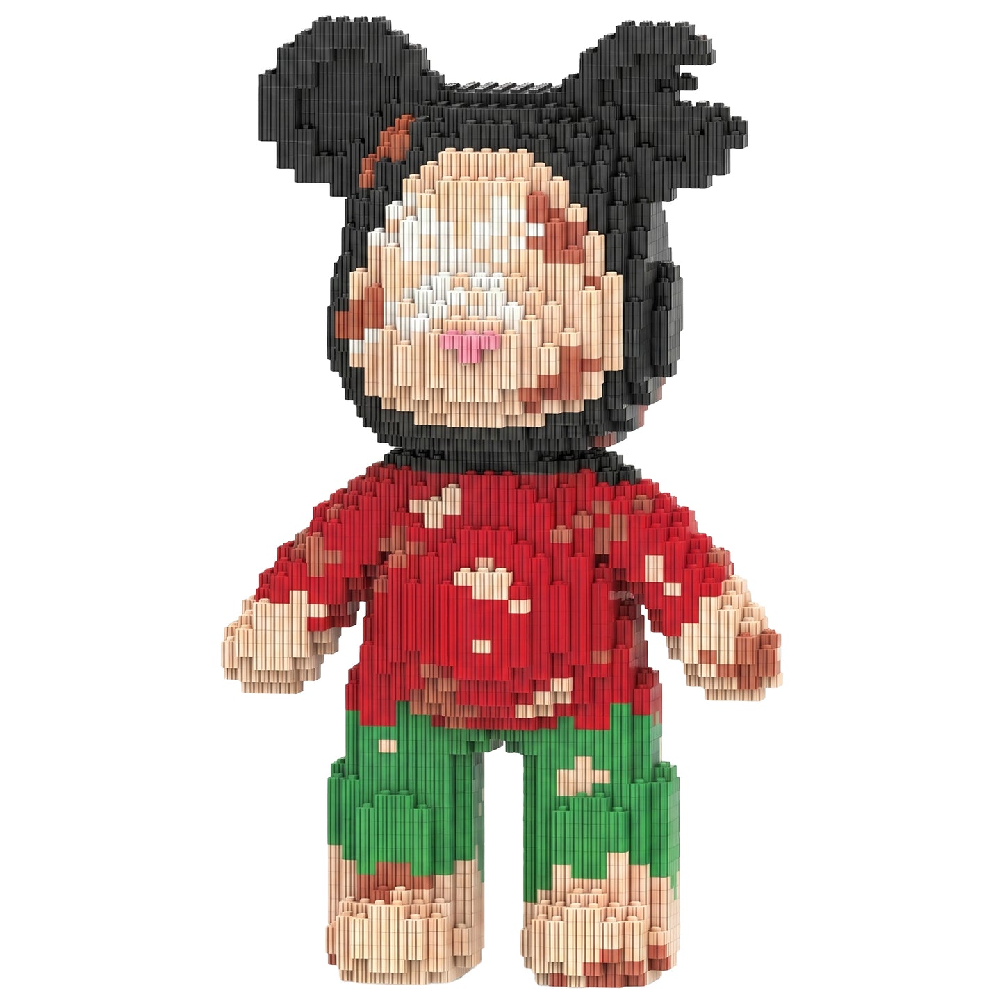 YaoYaoPlay Ugly Sweatshirt Christmas Bear Building Block Set