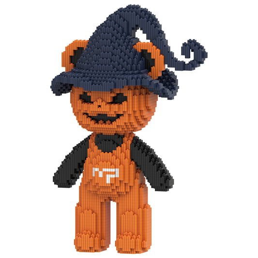 YaoYaoPlay Wizard Pumpkin Bear Small Building Block Set