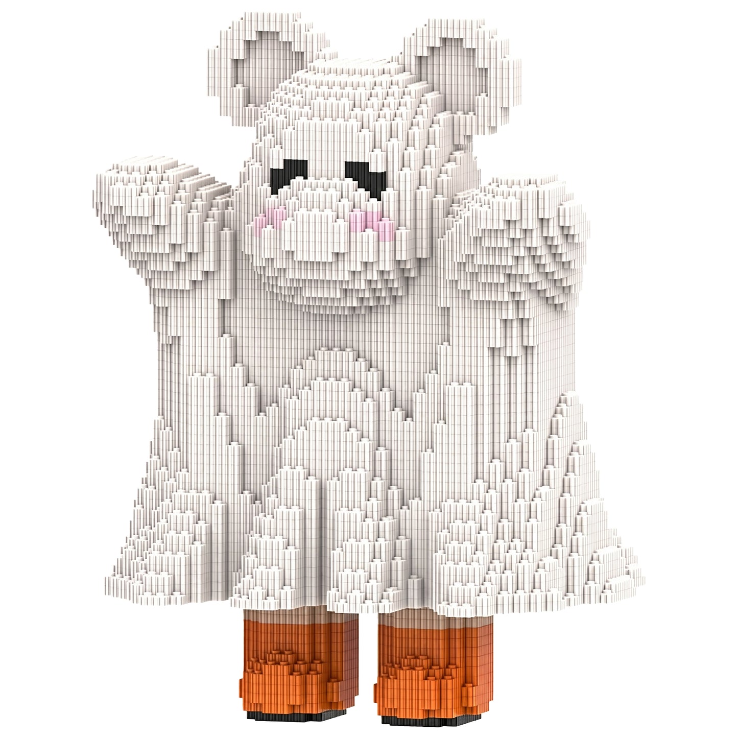 YaoYaoPlay Cute Ghost Bear Small Building Block Set