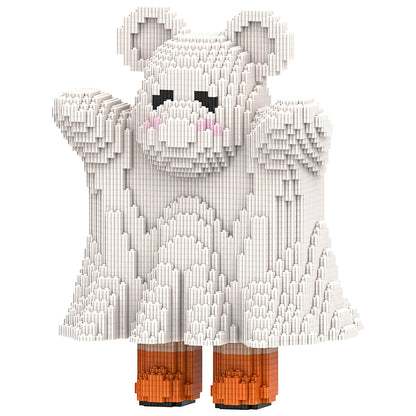 YaoYaoPlay Cute Ghost Bear Small Building Block Set