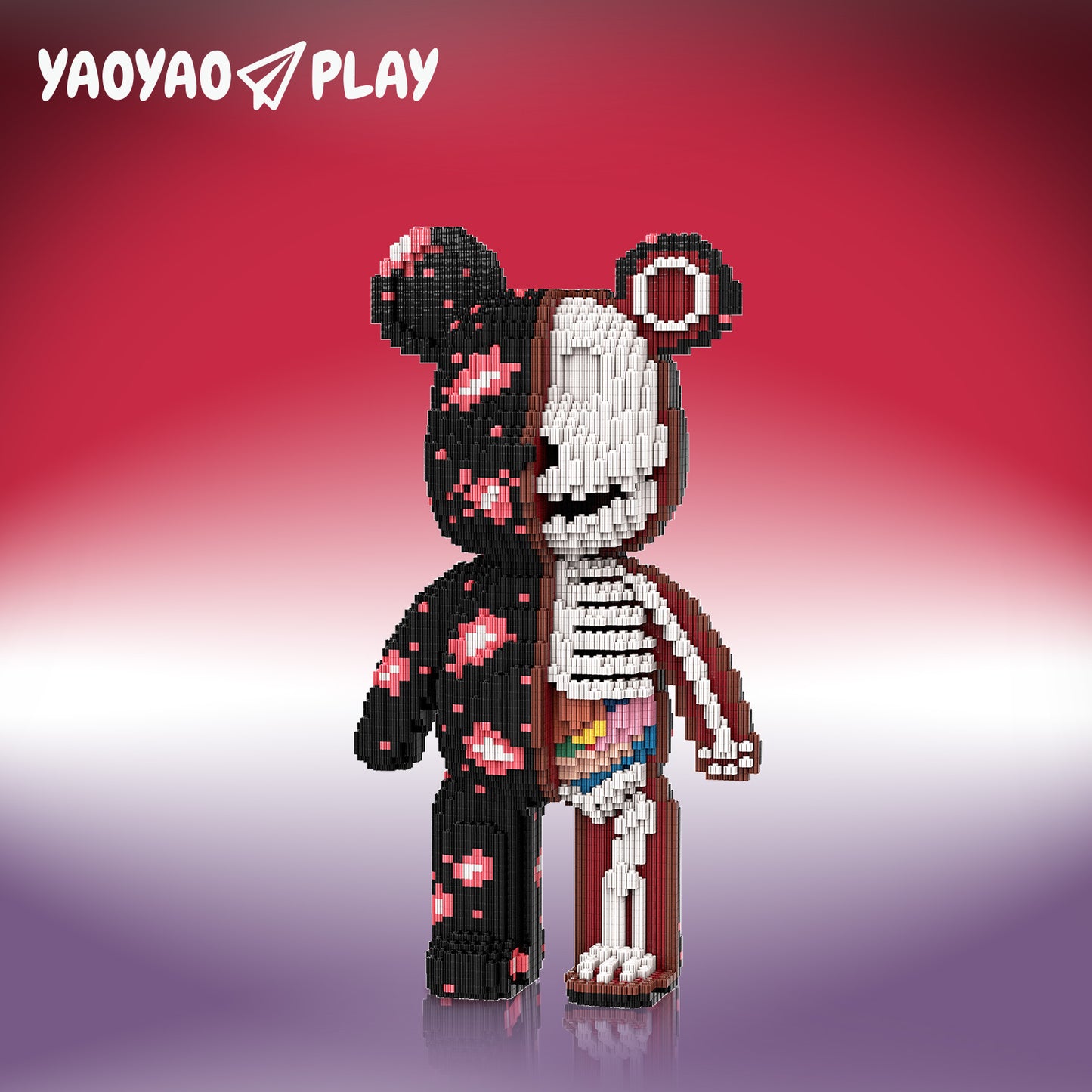 YaoYaoPlay Pili Pala Bear Medium Building Block Set