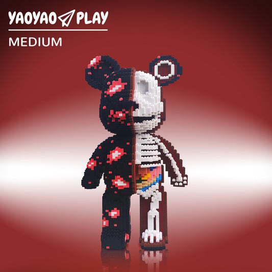 YaoYaoPlay Large Party Bear Building Block Set