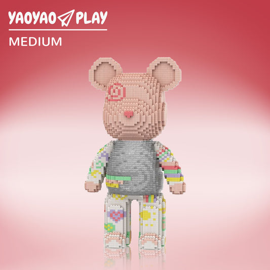 YaoYaoPlay Princess Qianqian Large Bear Building Block Set