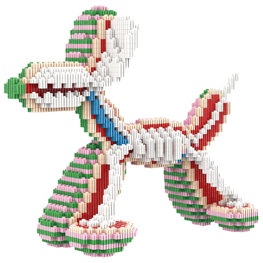 YaoYaoPlay Rainbow Bubble Dog Half-Dissected Building Block Set