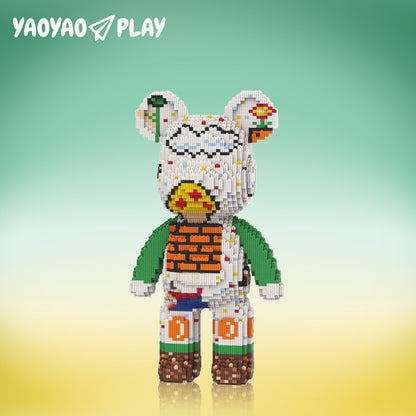 YaoYaoPlay Super Mario Large Bear Building Block Set