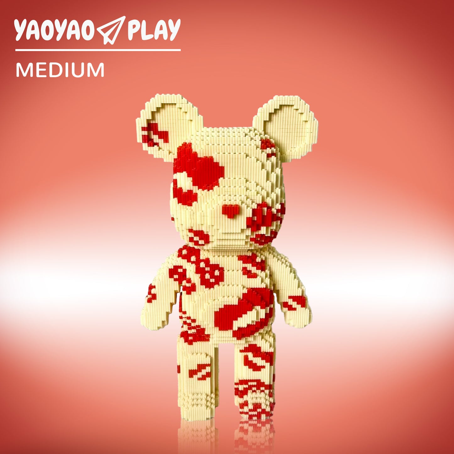 YaoYaoPlay 2nd Gen Kissy Large Bear Building Blocks