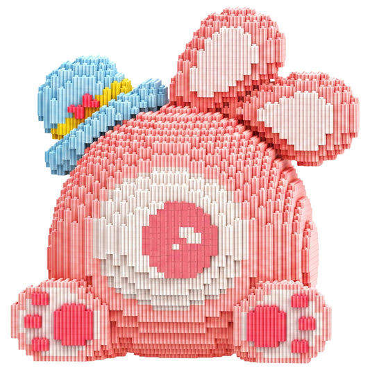 YaoYaoPlay Hat Trick Bear Small Building Block Set
