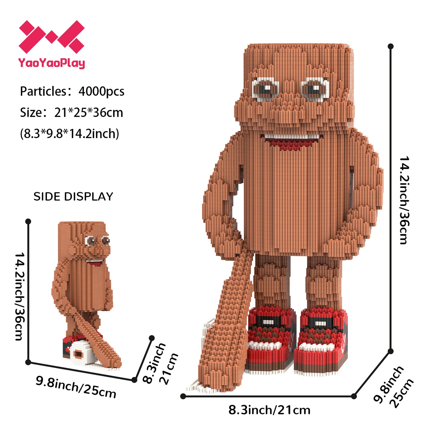 YaoYaoPlay Tung Tung Tung Sahur Medium Building Block Set
