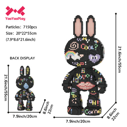 YaoYaoPlay Freestyle Graffiti Bunny Building Blocks