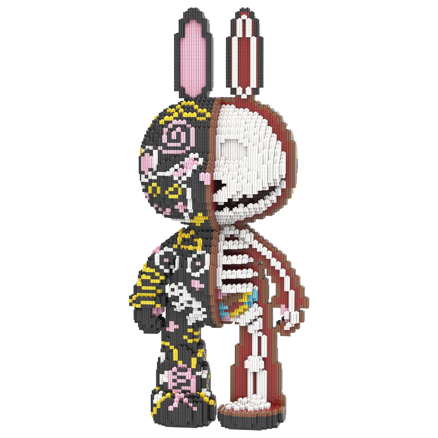 YaoYaoPlay Half Anatomy Graffiti Bunny Blocks