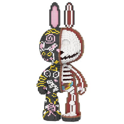 YaoYaoPlay Half Anatomy Graffiti Bunny Blocks