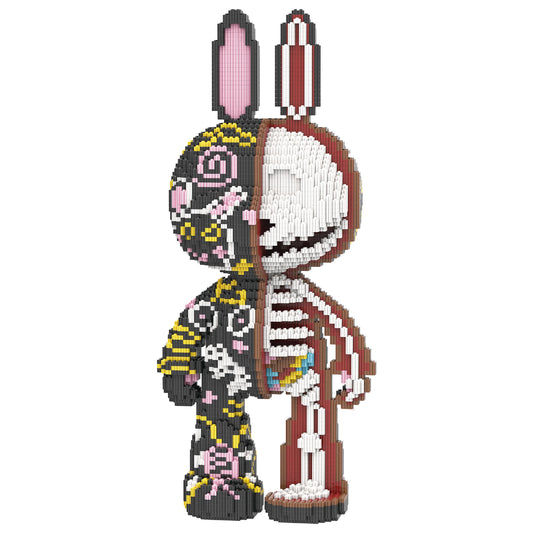 YaoYaoPlay Half Anatomy Graffiti Bunny Blocks
