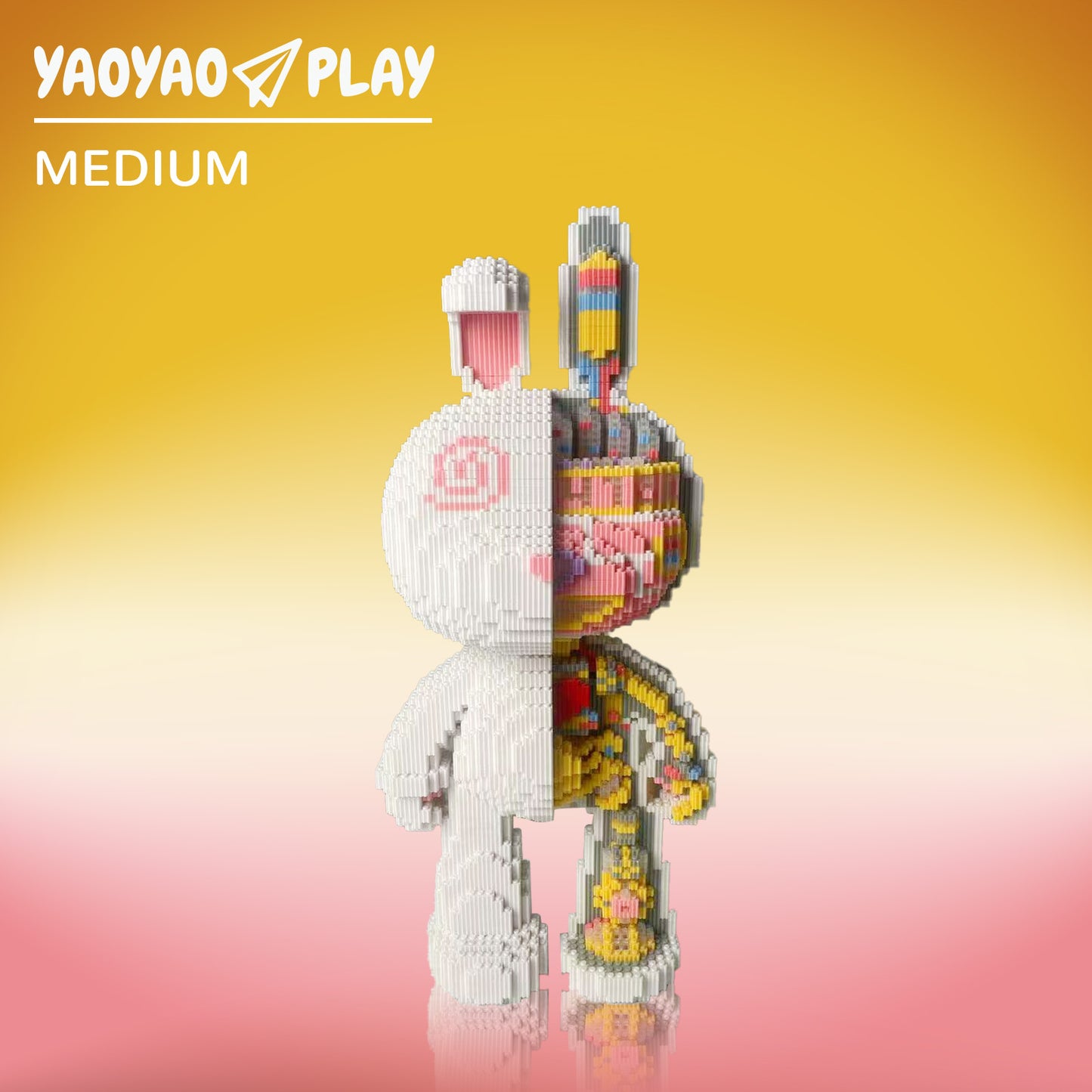 YaoYaoPlay Mechanical Anatomy Bunny Building Blocks