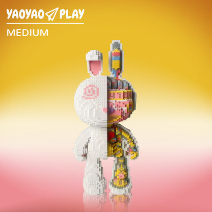 YaoYaoPlay Mechanical Anatomy Bunny Building Blocks