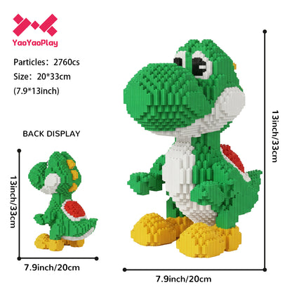 YaoYaoPlay Yoshi Mini Building Block Set
