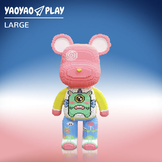 YaoYaoPlay Large Princess Bear Building Block Set
