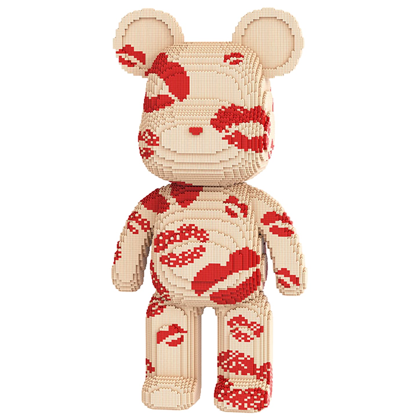 YaoYaoPlay Kissy Huggy Big Bear Plastic Building Blocks