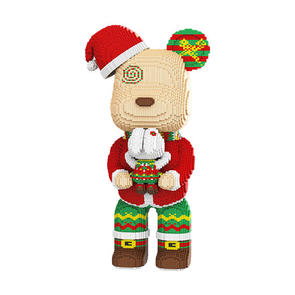 YaoYaoPlay Christmas Hug Large Bear Building Block Set