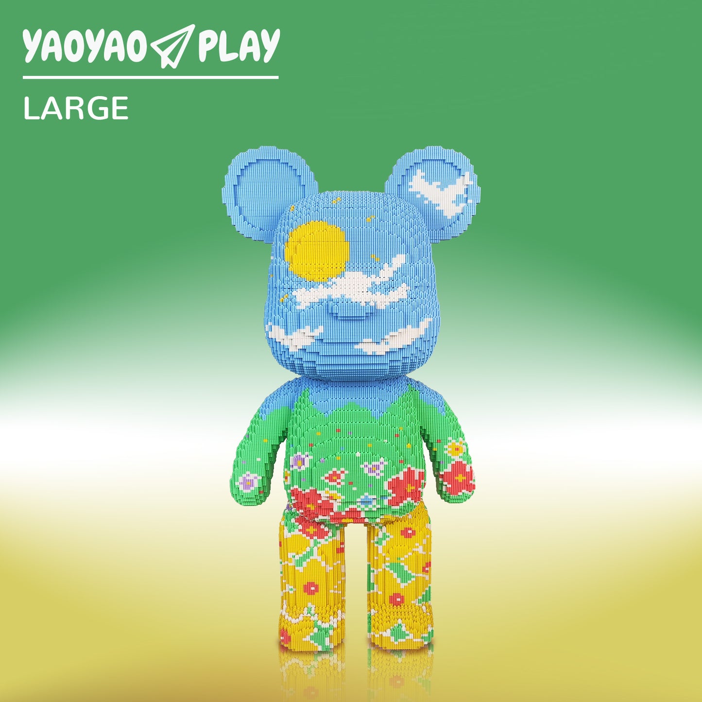 YaoYaoPlay Youthful Vitality Big Bear Building Blocks