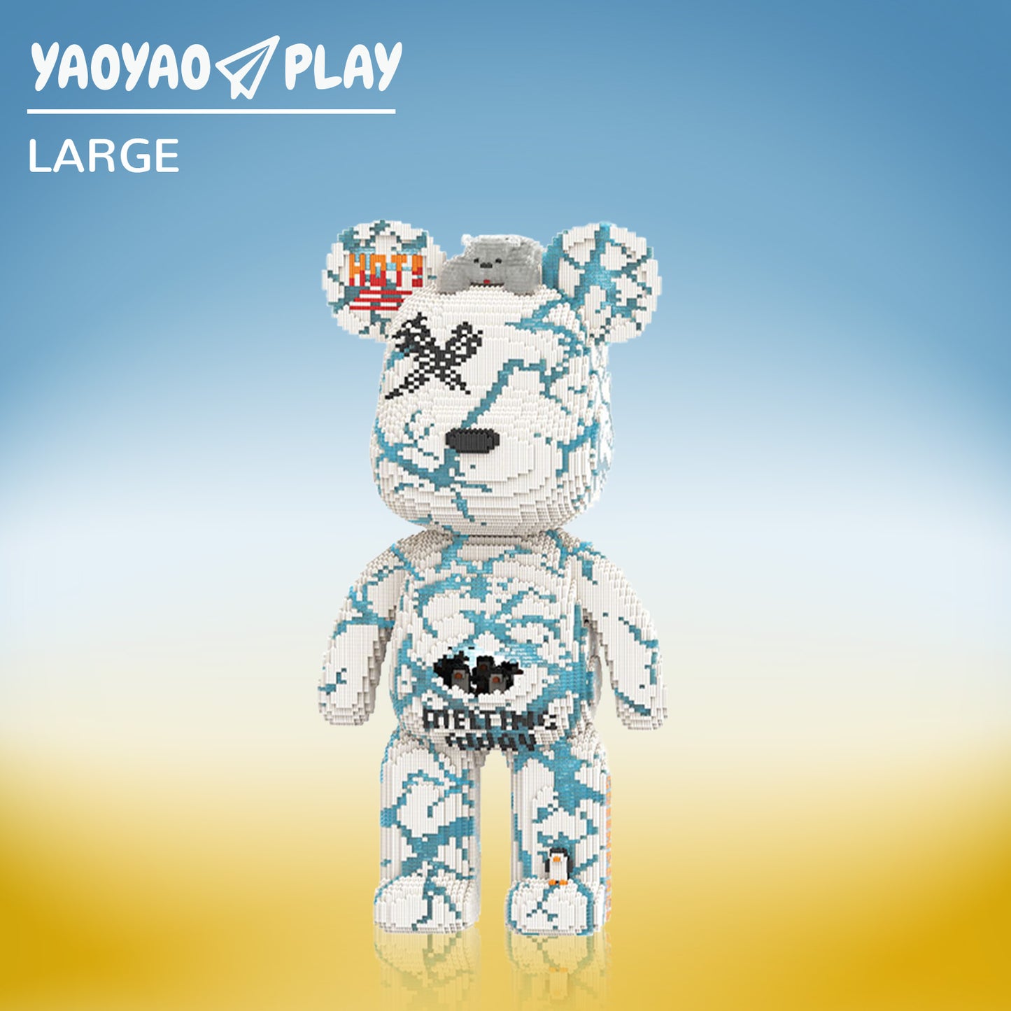 YaoYaoPlay Glacier Bear Large Building Block Set